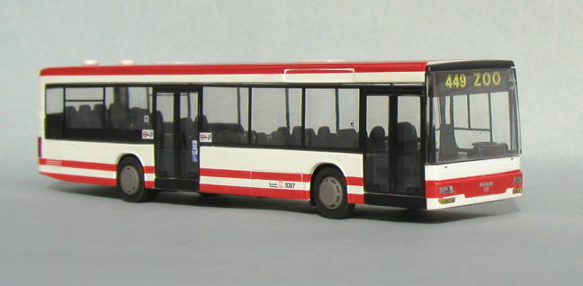 Modell S12:   MAN Solobus - Dortmunder Stadtwerke - alte Farbgebung - Linie 449 Zoo