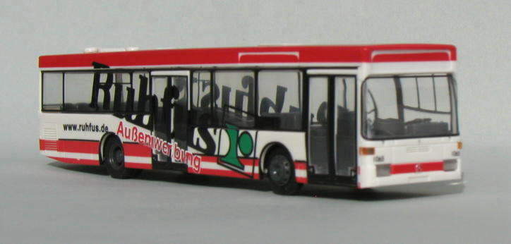 Modell S16:   MB Solobus - Dortmunder Stadtwerke - mit Werbung f�r Firma Ruhfus