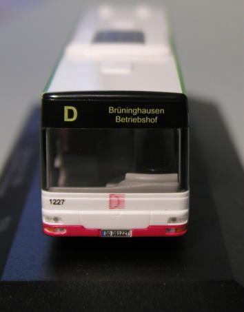 Modell S13:   MAN Solobus - Dortmunder Stadtwerke - Wagennummer 1227 - Zielbeschilderung Br�ninghausen Betriebshof